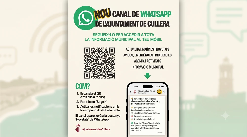 El consistori estrena un nou canal oficial de WhatsApp i desactiva l'anterior per motius tècnics