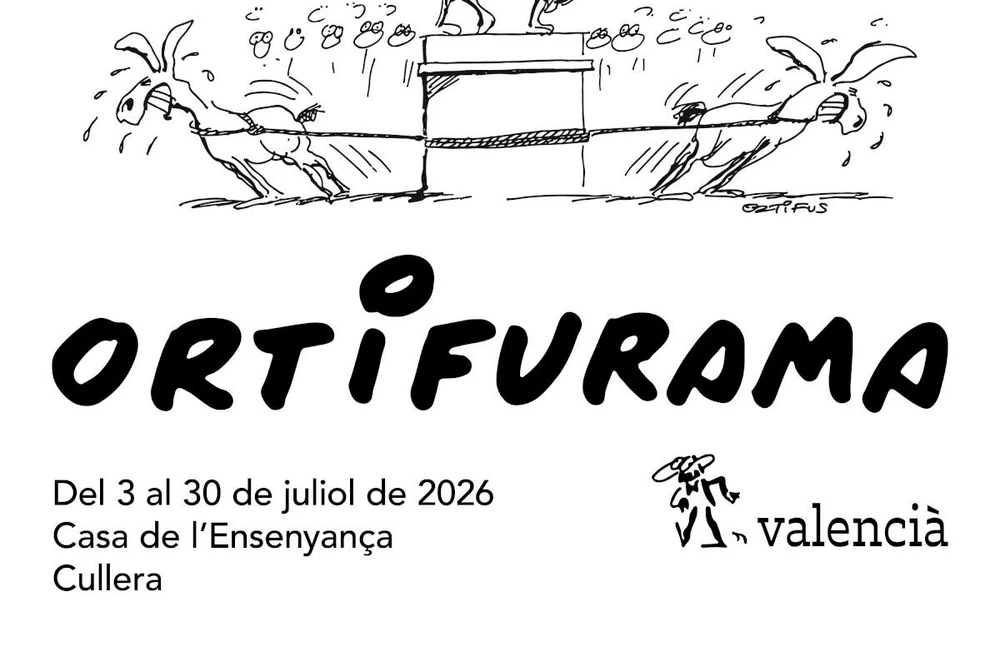 'Ortifurama valenciano' repasa cuarenta años de historia y sátira a través de las viñetas de Ortifus