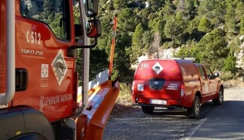 Controlat un incendi de vegetació gràcies a la ràpida intervenció aèria i terrestre