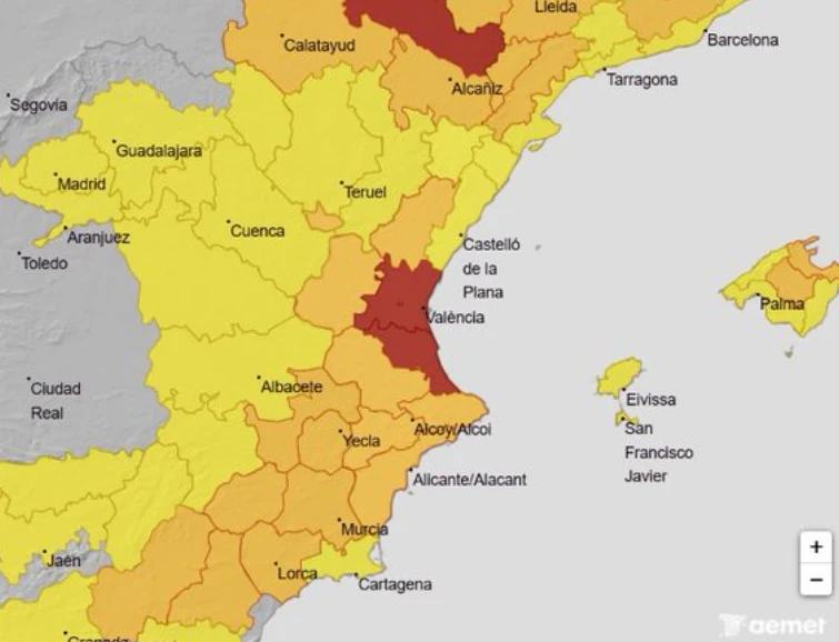 Alerta roja per risc extrem de calor: temperatures de més de 42 graus i possibilitat de reventons