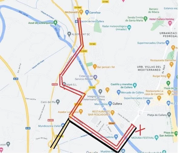 Zevra 2026: Rutas, cortes y todo lo que debes saber para moverte por Cullera sin desesperarte