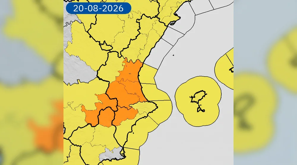Del calor extremo a las tormentas: AEMET activa la alerta naranja en nuestro municipio por tormentas, rachas de viento y granizo