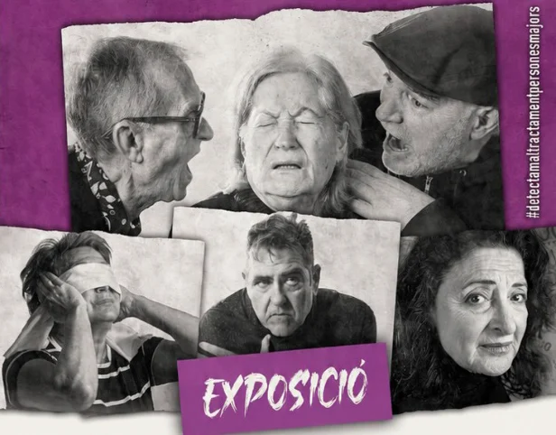 Una mostra fotogràfica itinerant visibilitza l'impacte ocult del maltractament cap a les persones majors