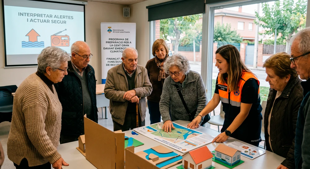 Una nova formació prepararà la gent gran per a actuar i protegir-se davant futures emergències climàtiques