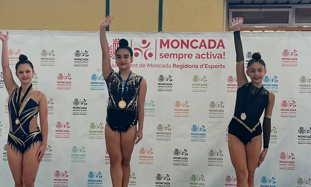 Brillante arranque de la temporada de gimnasia rítmica con dos podios y un diploma en Moncada