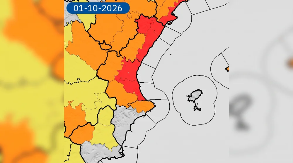 El pas a alerta roja per tempestes estàtiques activa l'ES-Alert de Protecció Civil